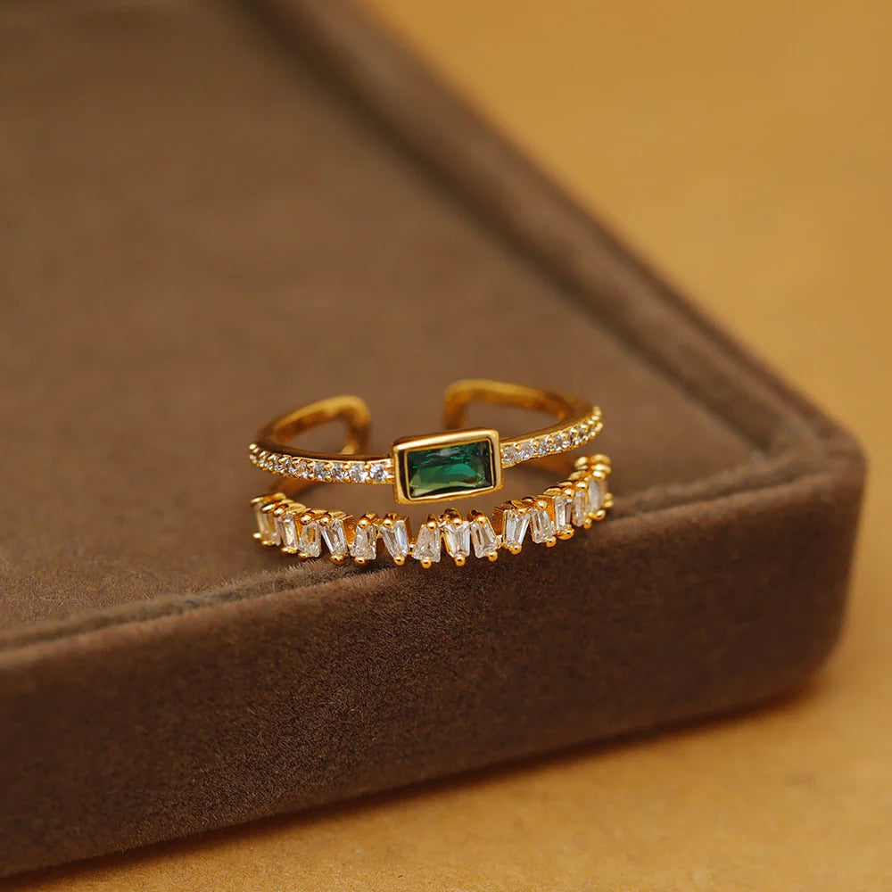 Elegant Zircon Adjustable Women's Ring for Every Occasion