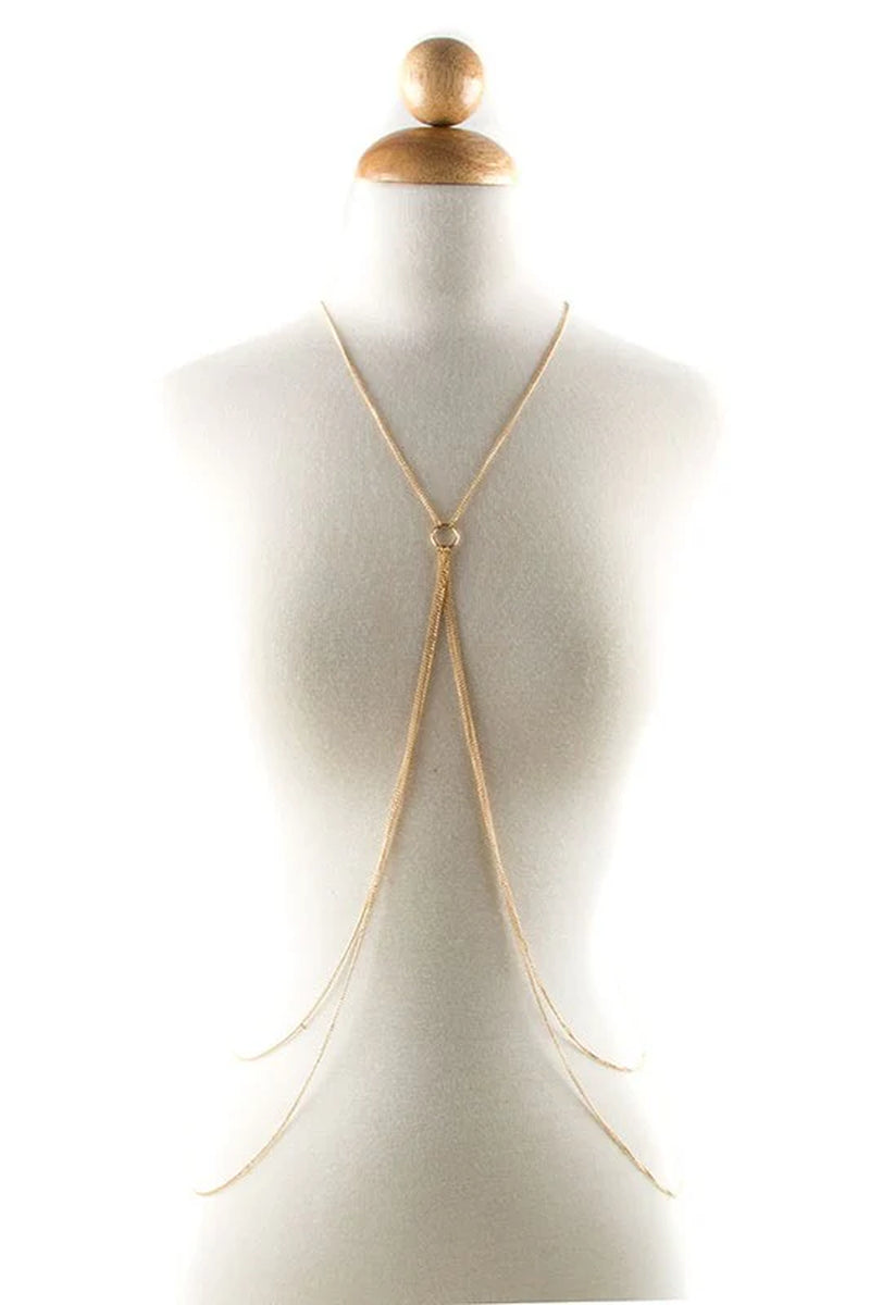 Elegant Double Layered Body Chain for Effortless Style