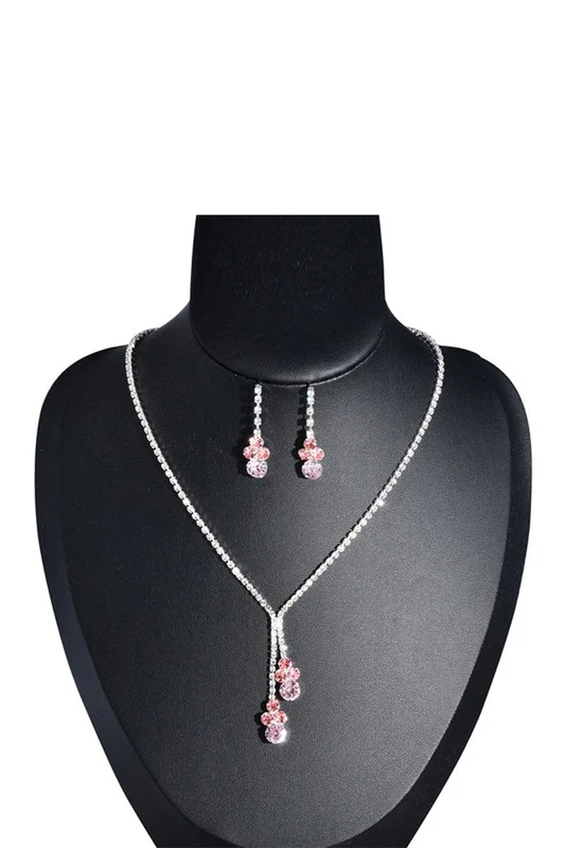 Sparkling Rhinestone Necklace and Earring Set for Every Special Occasion