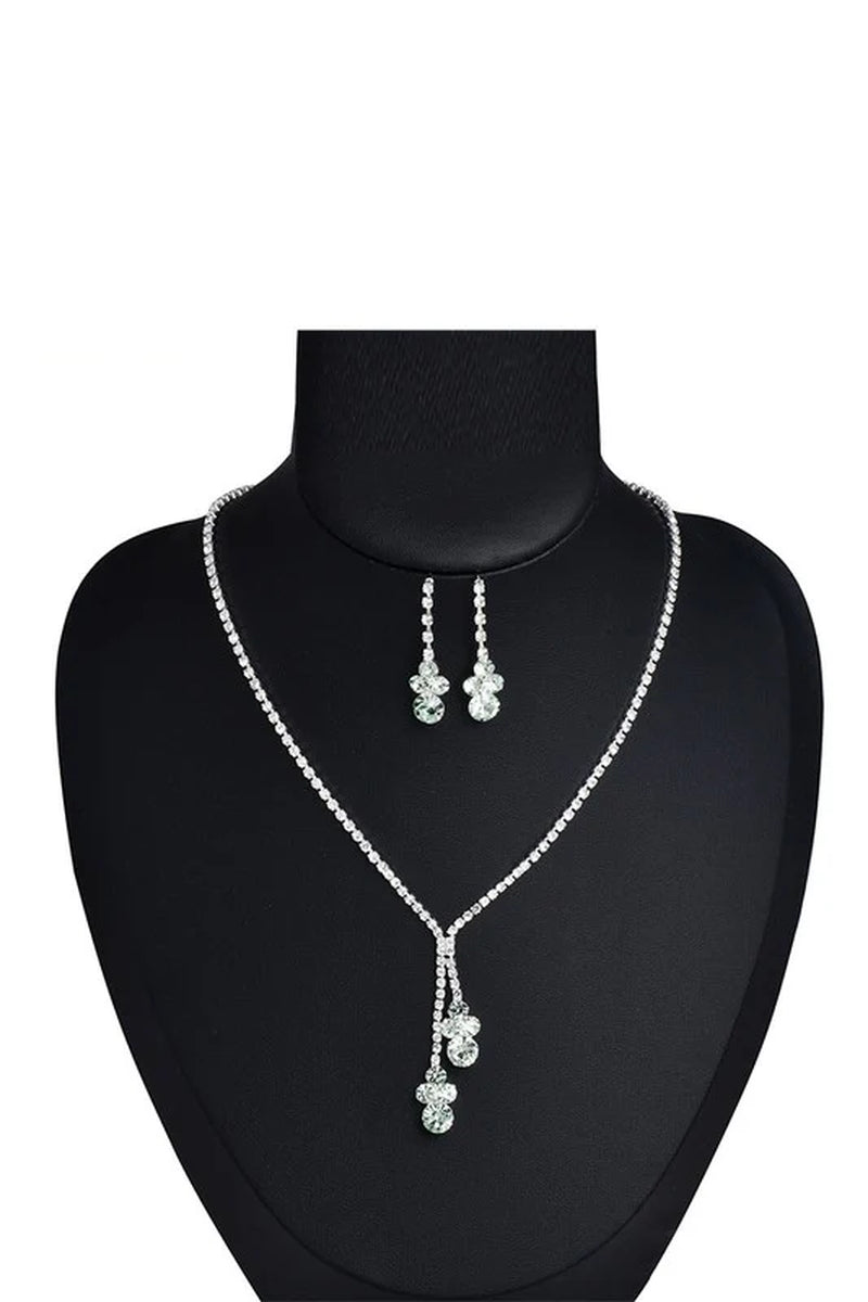 Sparkling Rhinestone Necklace and Earring Set for Every Special Occasion