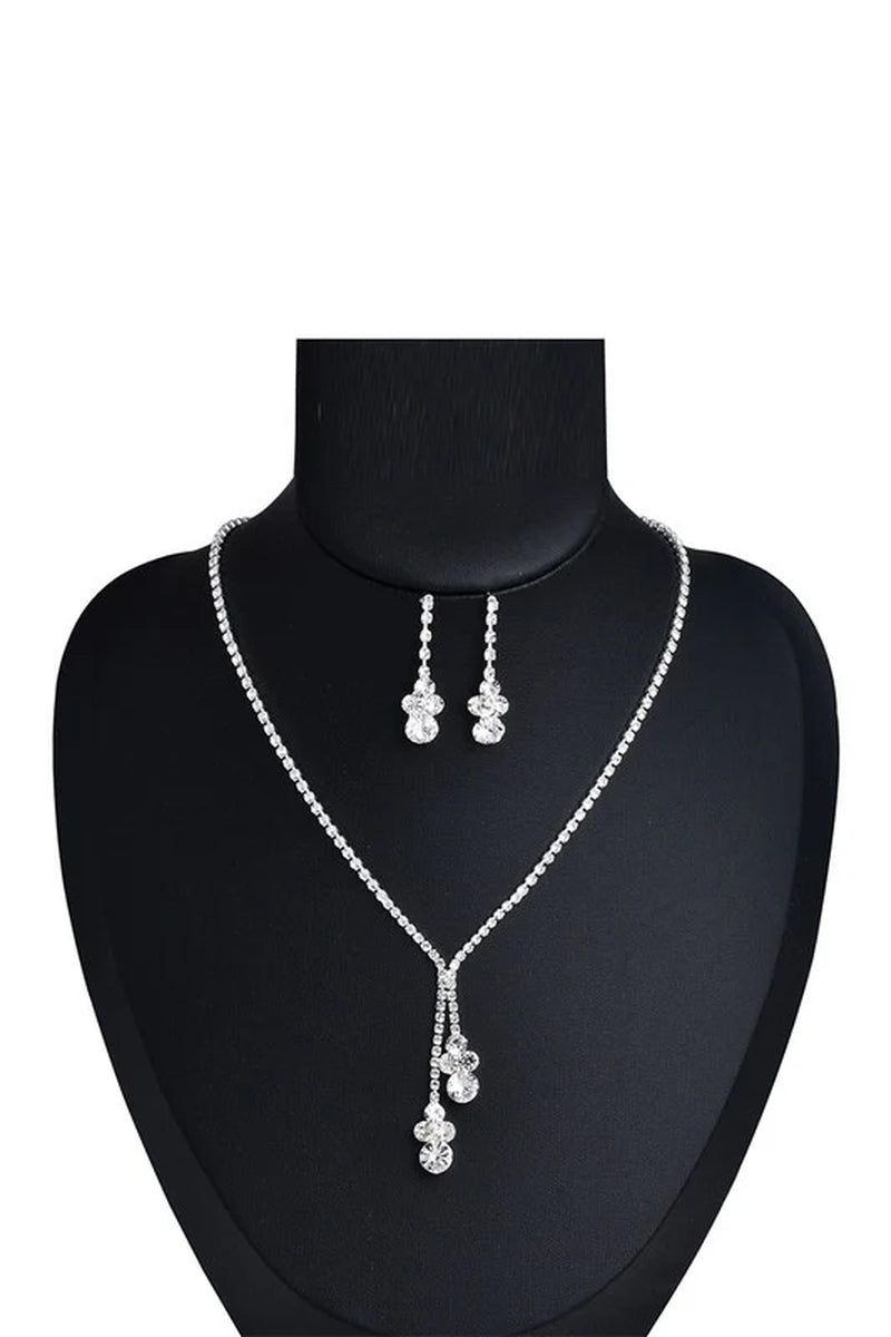 Sparkling Rhinestone Necklace and Earring Set for Every Special Occasion