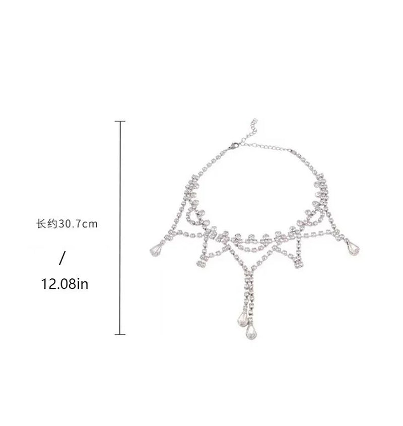 Elevate Your Elegance with the Stunning Full Diamond Rhinestone Necklace