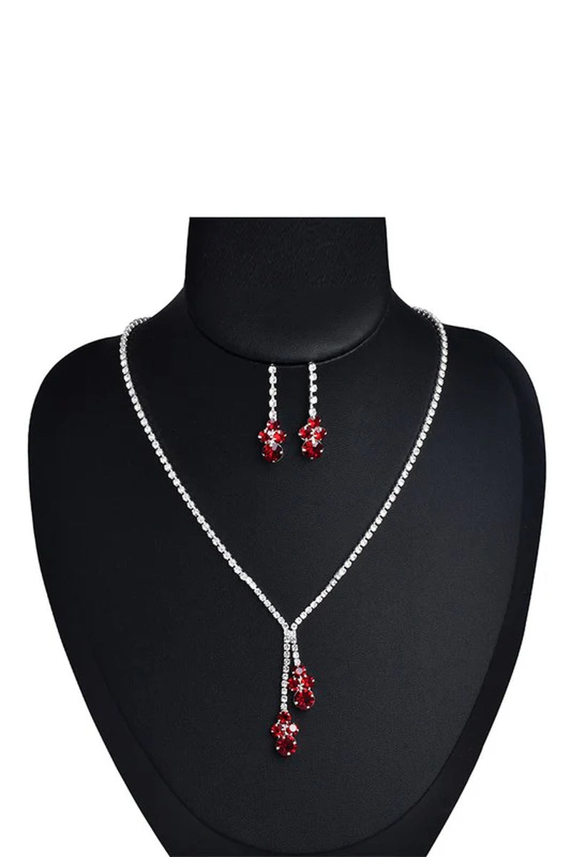 Sparkling Rhinestone Necklace and Earring Set for Every Special Occasion