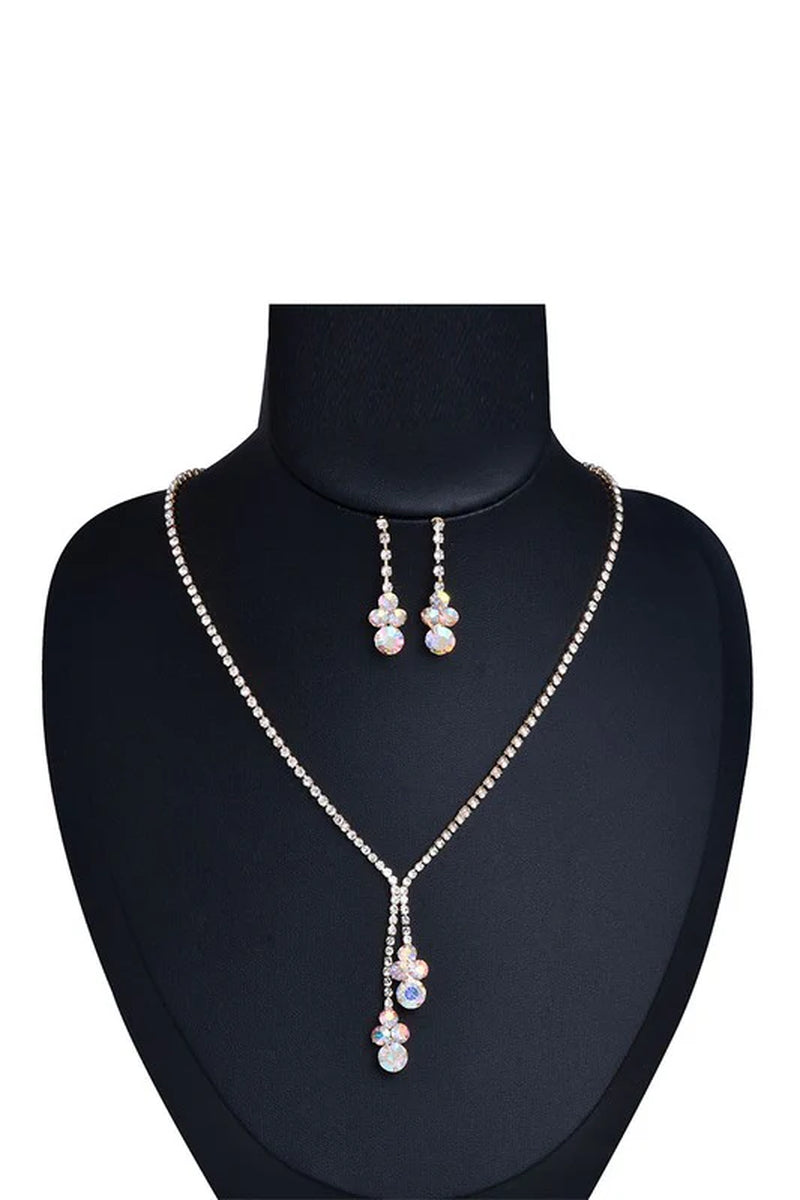 Sparkling Rhinestone Necklace and Earring Set for Every Special Occasion
