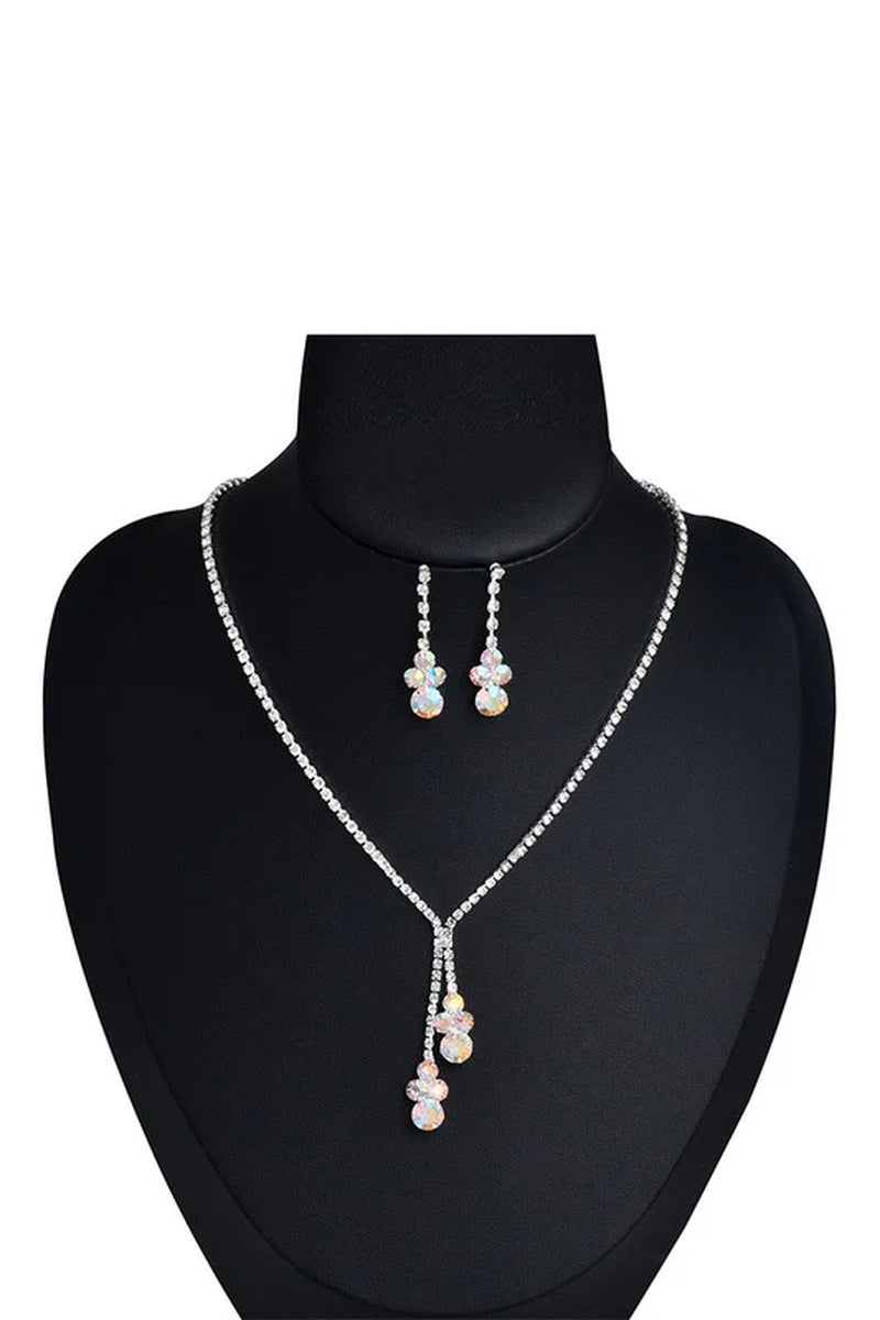 Sparkling Rhinestone Necklace and Earring Set for Every Special Occasion