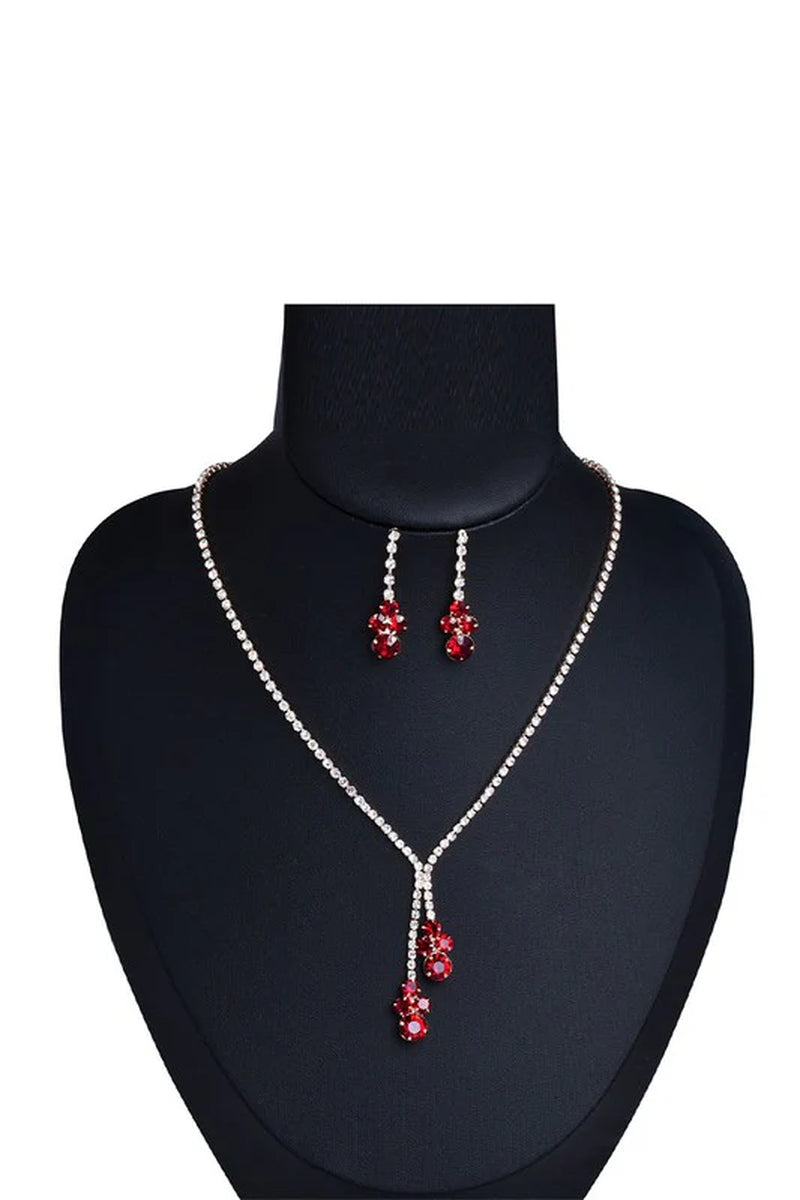 Sparkling Rhinestone Necklace and Earring Set for Every Special Occasion