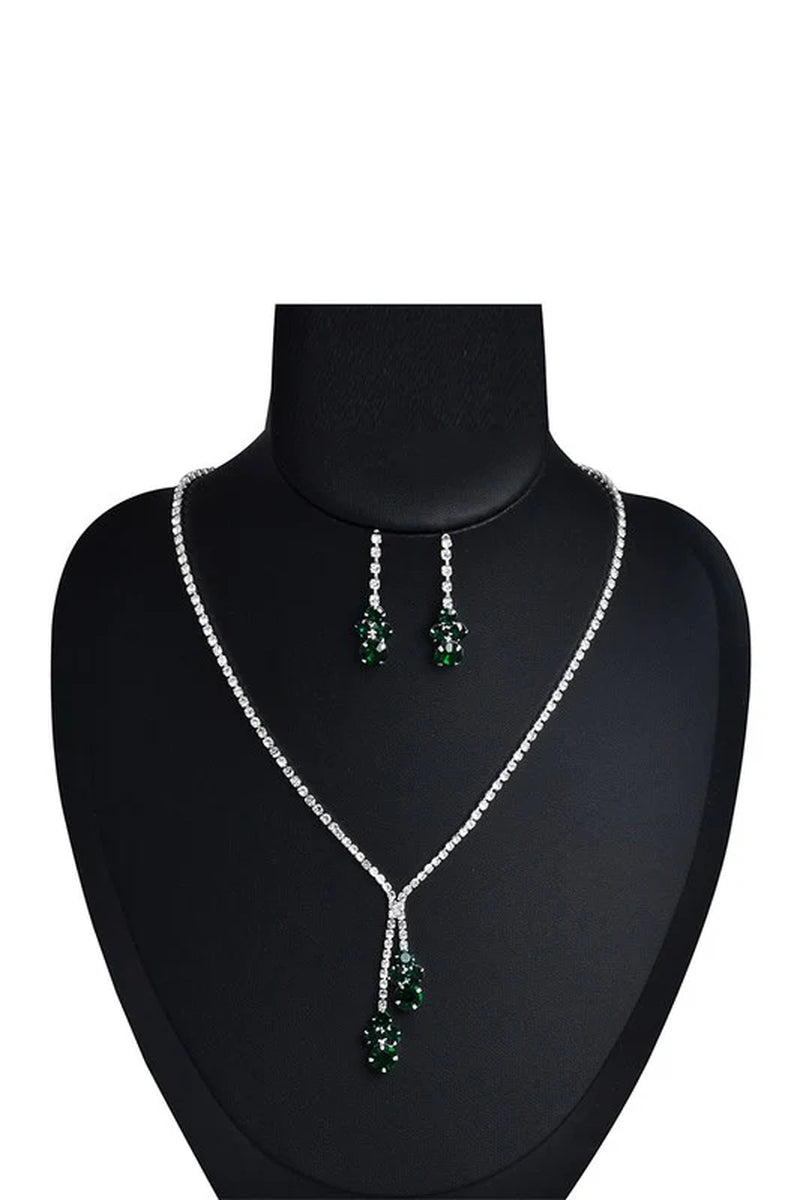 Sparkling Rhinestone Necklace and Earring Set for Every Special Occasion