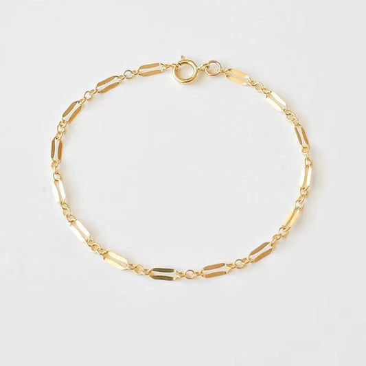 14K Gold Filled Chain Bracelet Handmade Jewelry Boho Charms Bracelets Vintage Anklets for Women Bridesmaid Gift Women Jewelry