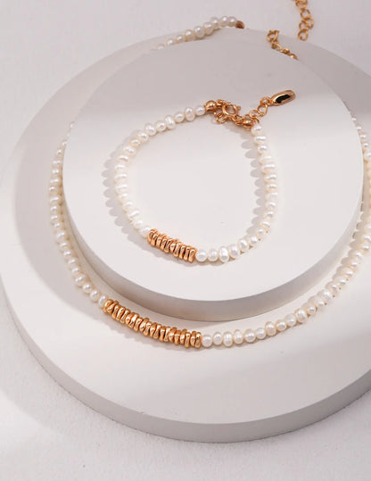 Natural Pearl Beaded Bracelet