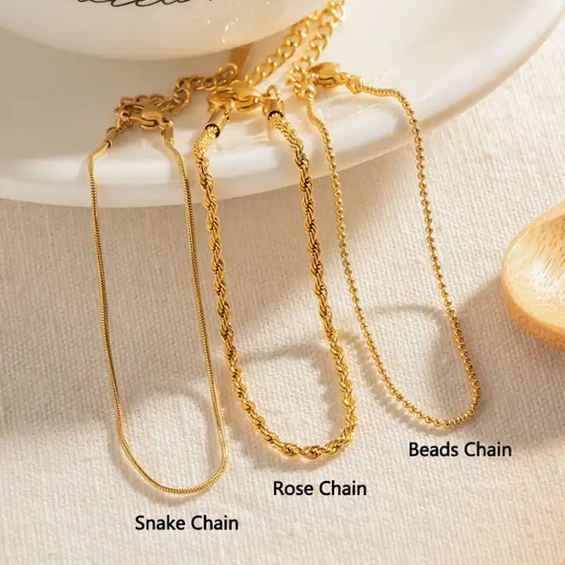 18K Gold Plated Waterproof Bracelet/Ankle