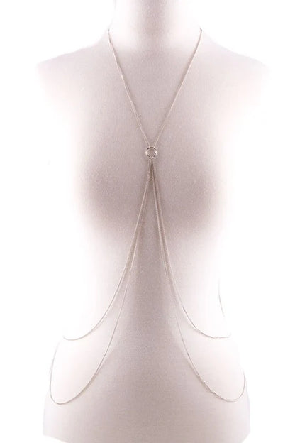 Elegant Double Layered Body Chain for Effortless Style