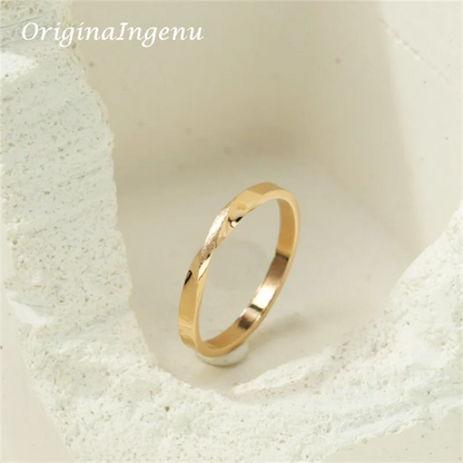 Elegant 14K Gold Filled Mobius Ring - Handmade Infinity Band for Timeless Minimalism