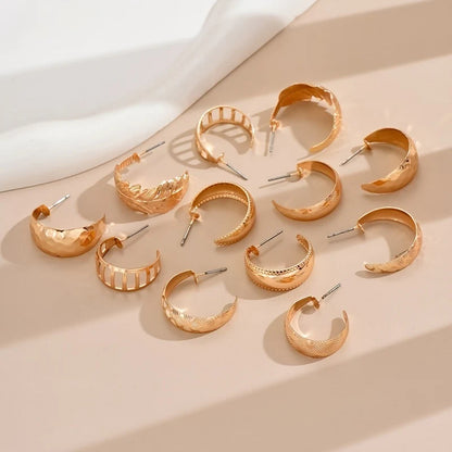Elegant 14K Gold and Silver Prism Stud Earrings Set - Hypoallergenic, Lightweight, and Versatile Jewelry for Every Occasion