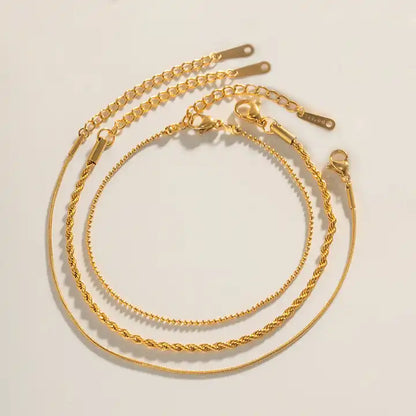 18K Gold Plated Waterproof Bracelet/Ankle
