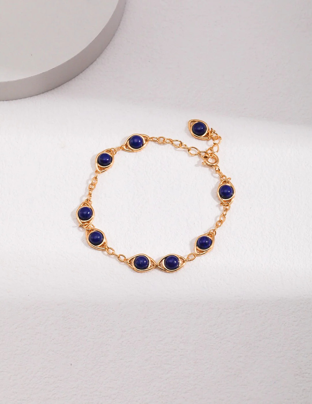 Lapis Lazuli / Tigers Eye Stone Adjustable Bracelet