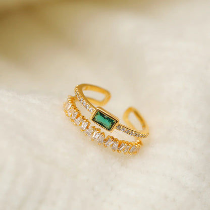 Elegant Zircon Adjustable Women's Ring for Every Occasion