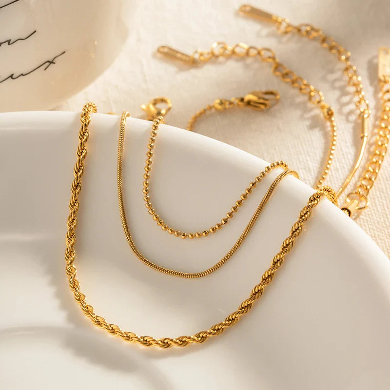 18K Gold Plated Waterproof Bracelet/Ankle