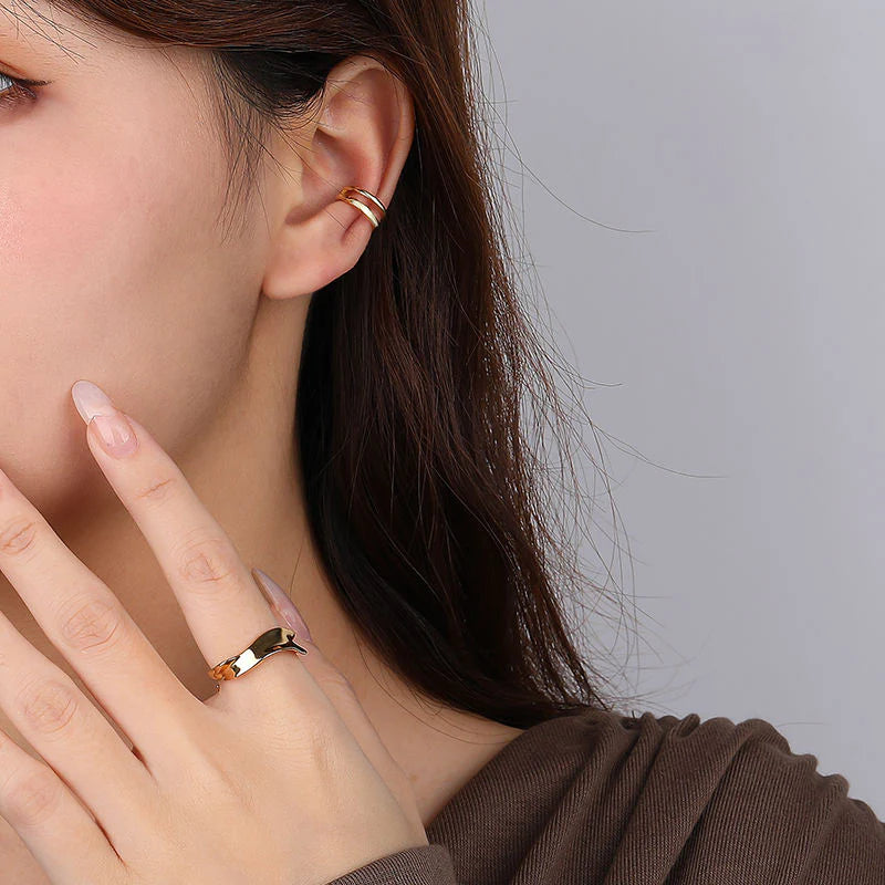 Hook Ear Cuff Earrings 925 Silver