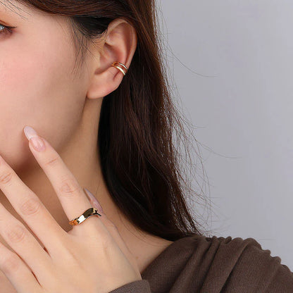 Hook Ear Cuff Earrings 925 Silver