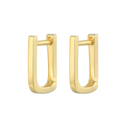 Mini 925 Sterling Silver Dainty Earrings in Gold Plated